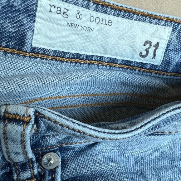 Rag & Bone New York Dre Low Rise Boyfriend Acid Wash Size 31 - Picture 3 of 9